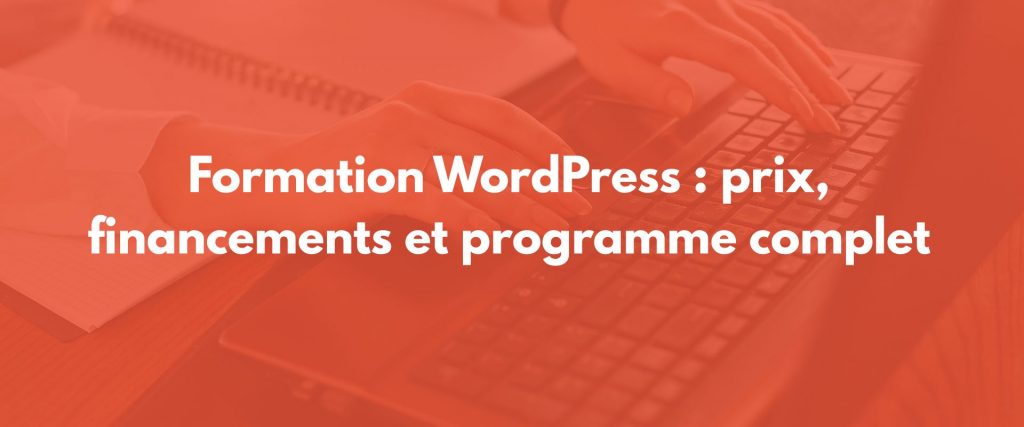 Formation WordPress prix