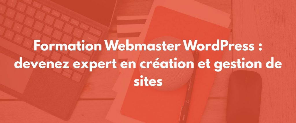Formation webmaster WordPress