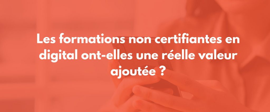formation non diplômante digital